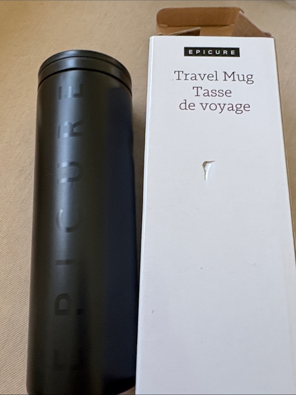 Epicure Black Travel Mug - Insulated Daily Bottle